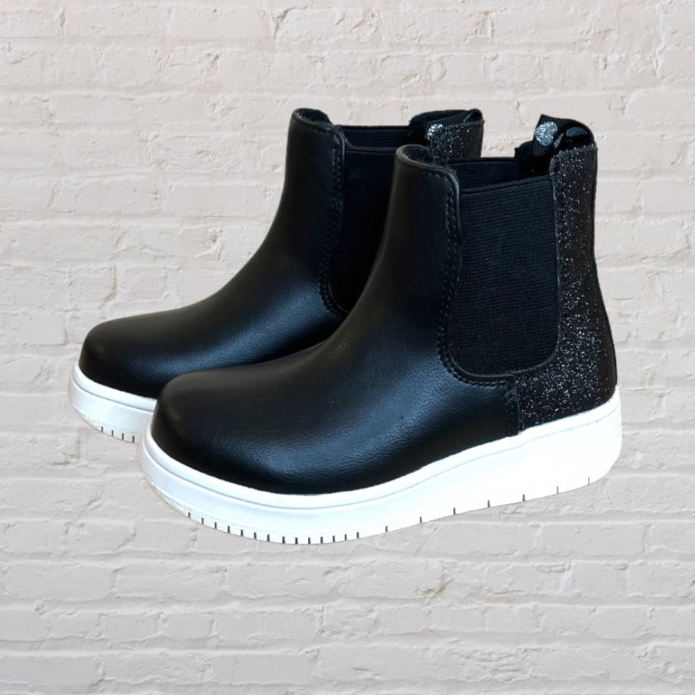 H&M Faux Leather Glitter Booties​